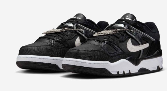 Nigo x 耐克AF3」联名明天发售！九游会网站中国Snkrs上架！黑鳄鱼皮「(图3)